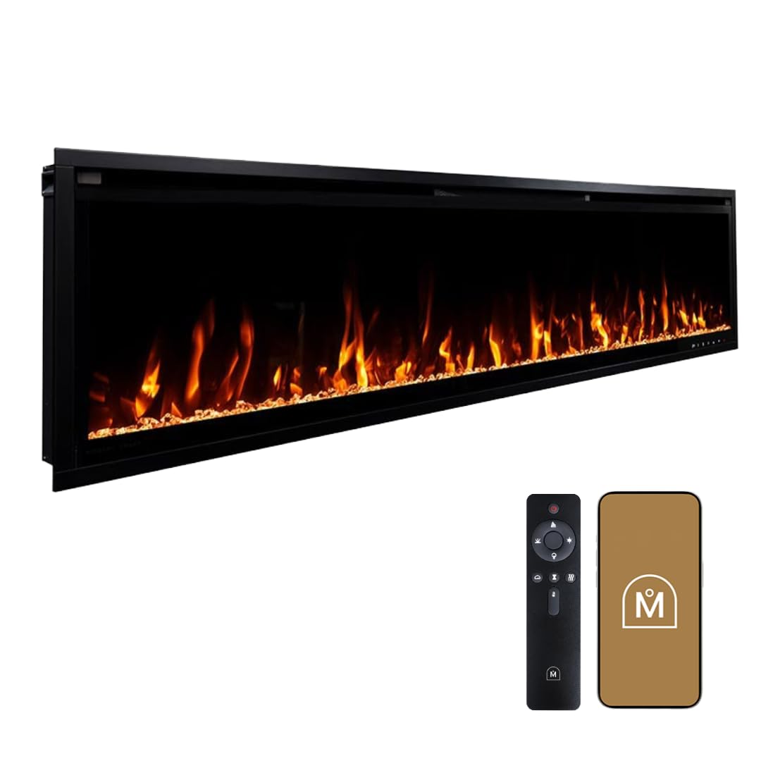 Slim Wall Mounted Electric Fireplace
