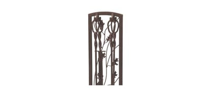 5-Piece Fireplace Tool Set with Oak Leaf Stand