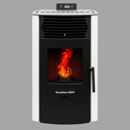 Compact Pellet Stove with 47 lb Hopper Capacity