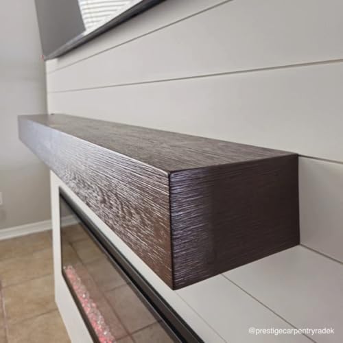 Floating Wood Fireplace Mantel Shelf Wall Mounted