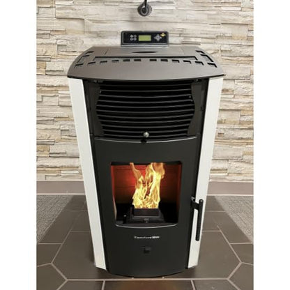 Compact Pellet Stove with 47 lb Hopper Capacity