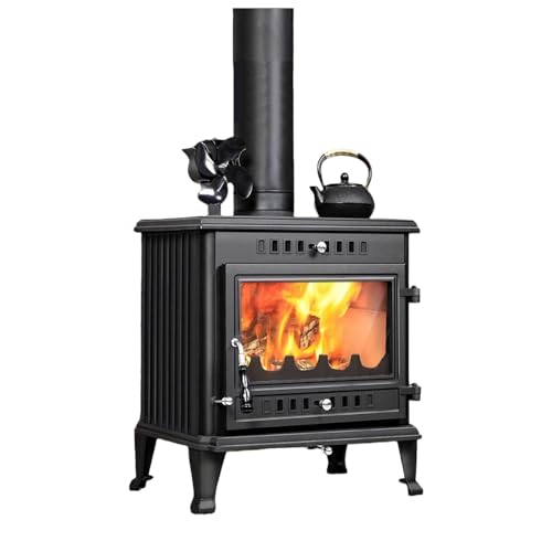 Wood Burning Stove with Large Viewing Glass