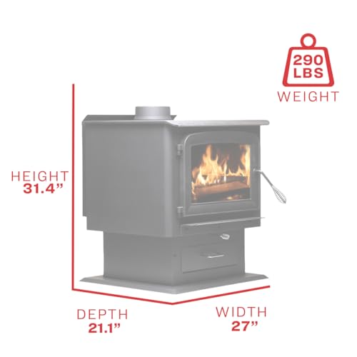 EPA Certified Wood Burning Stove for Large Spaces