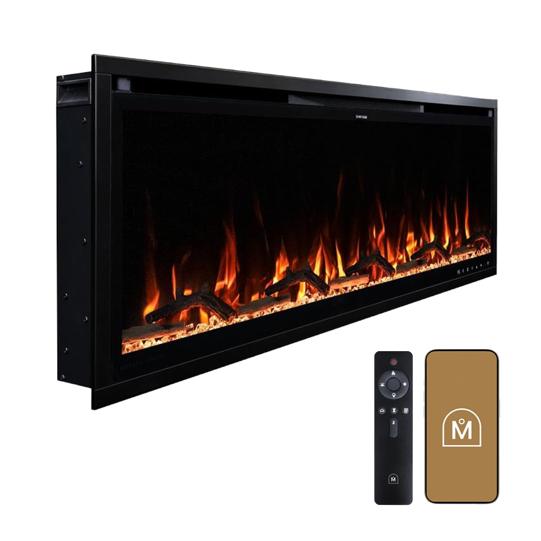 Slim Wall Mounted Electric Fireplace