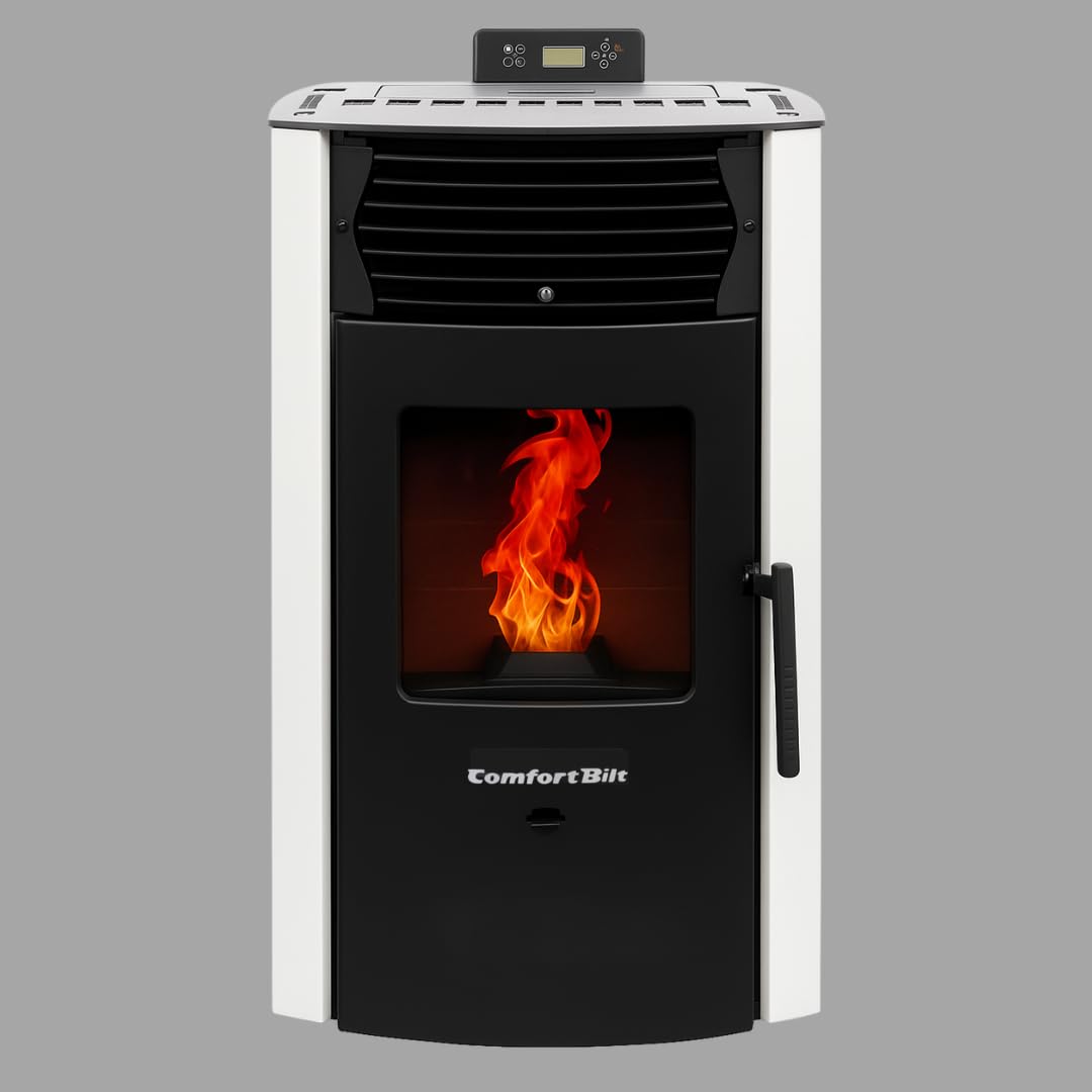 Compact Pellet Stove with 47 lb Hopper Capacity