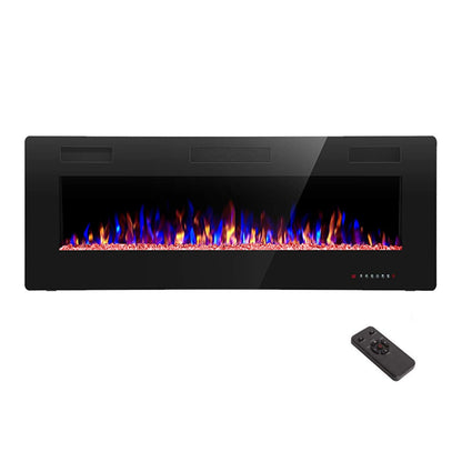 Ultra Thin Recessed Wall Mounted Electric Fireplace