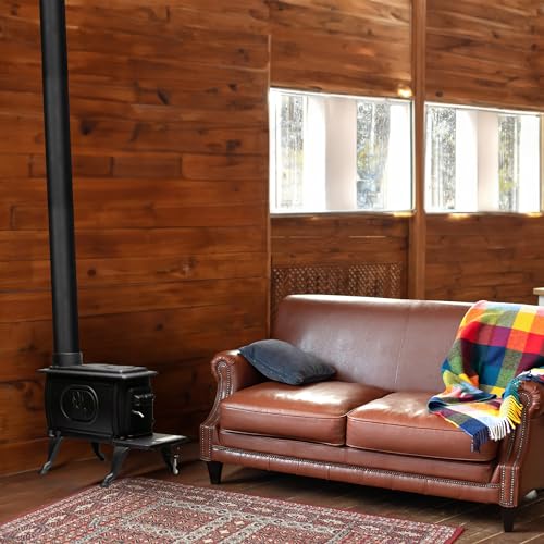Cast Iron Wood Burning Stove with Safety Handle