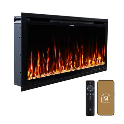 Slim Wall Mounted Electric Fireplace