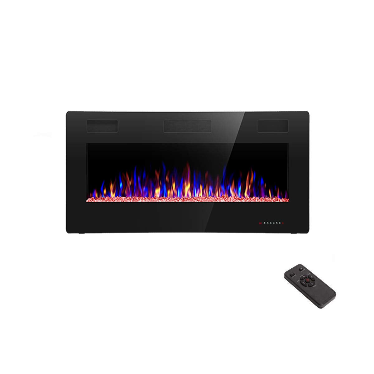 Ultra Thin Recessed Wall Mounted Electric Fireplace