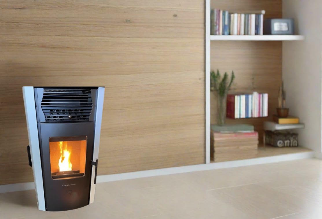 Compact Pellet Stove with 47 lb Hopper Capacity