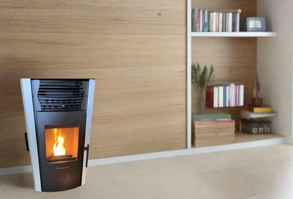 Compact Pellet Stove with 47 lb Hopper Capacity