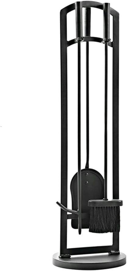 Double-Door Fireplace Screen with Tool Set and Grate