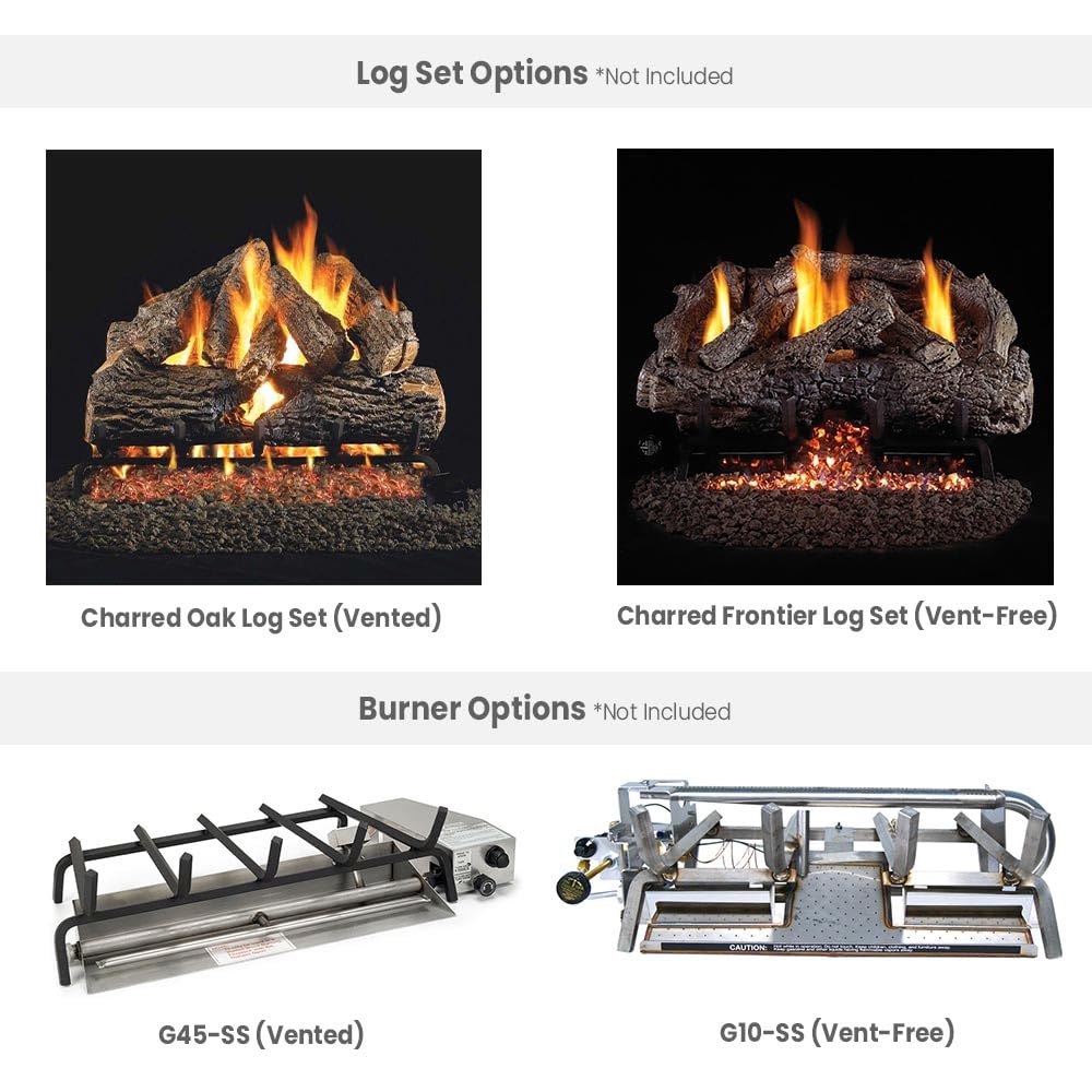 Outdoor Gas Fireplace with Vented Design