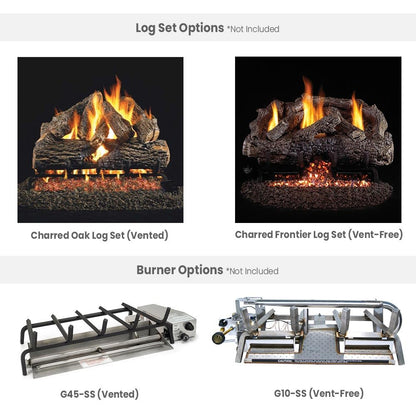 Outdoor Gas Fireplace with Vented Design