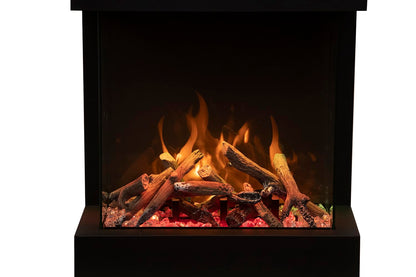 Smart 3-Sided Electric Fireplace with WiFi Control