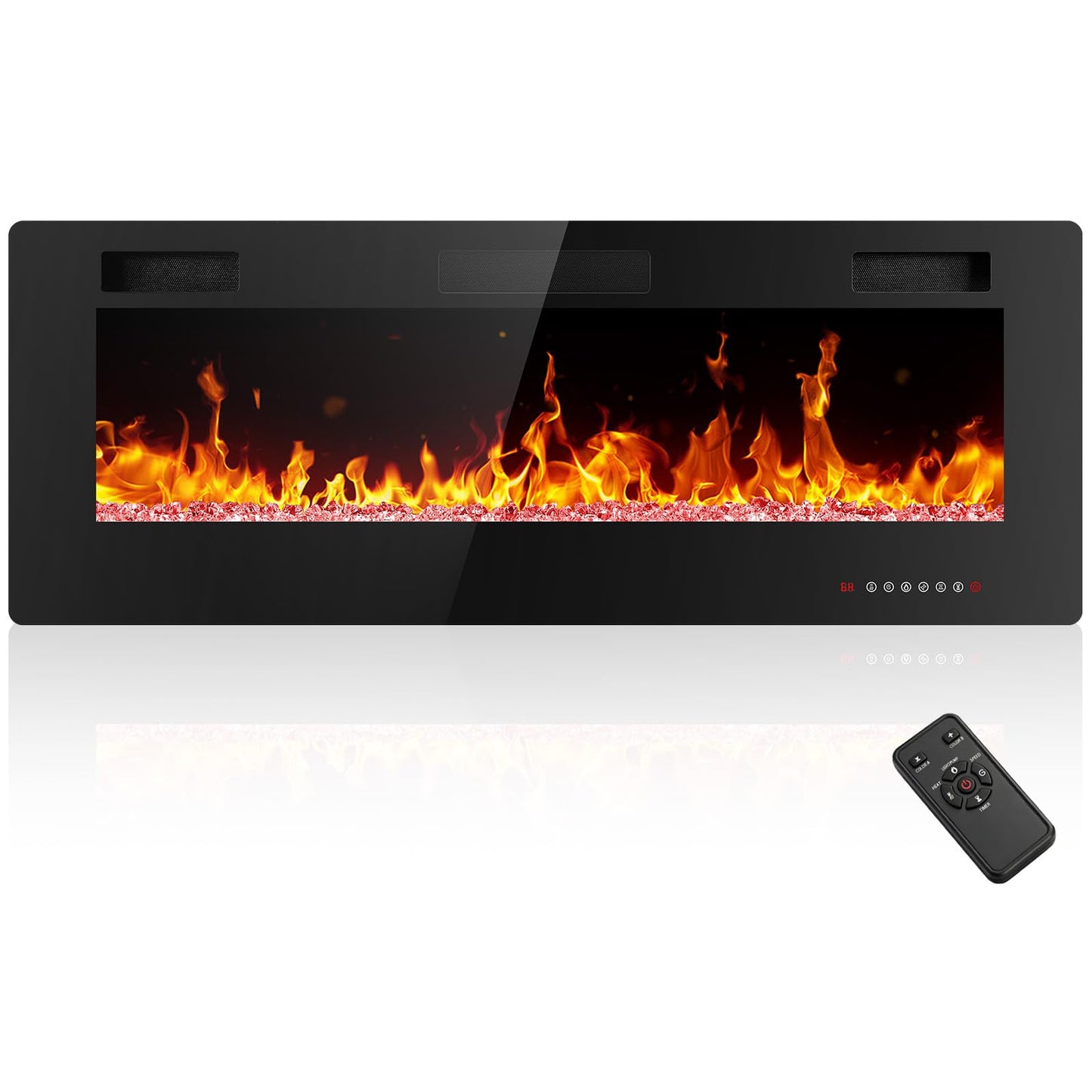 Recessed Wall Mounted Electric Fireplace