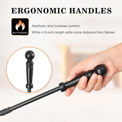 Wrought Iron Fireplace Tool Set with Stand