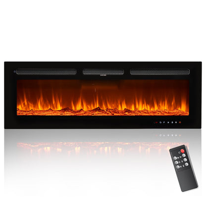 OneBlis Electric Fireplace, Adjustable Color Flame