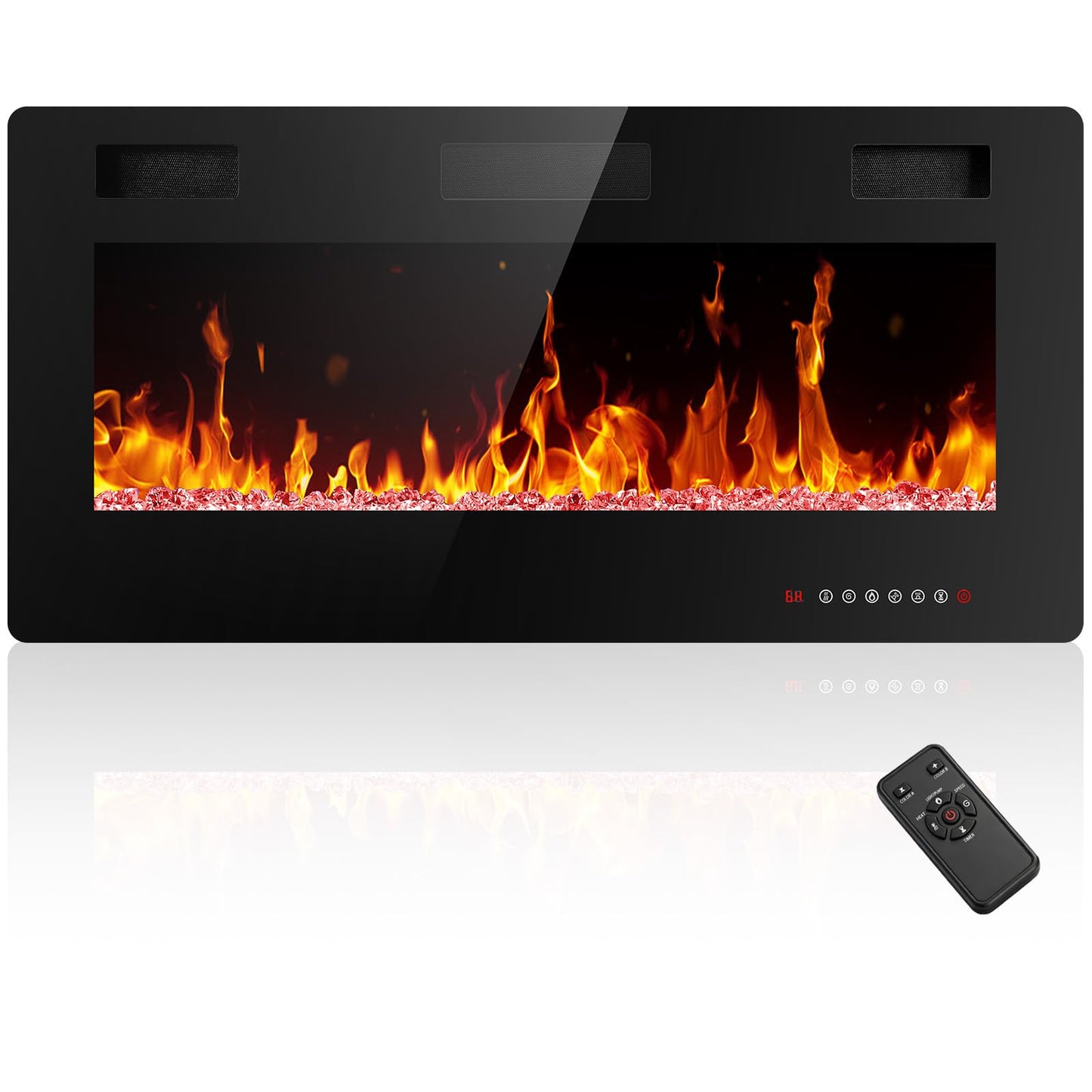 Recessed Wall Mounted Electric Fireplace