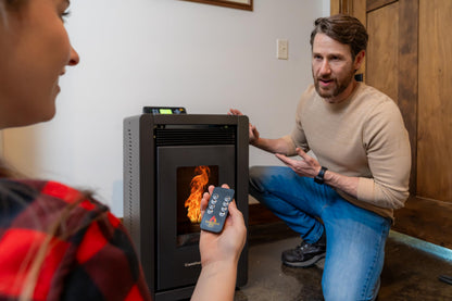Mini Pellet Stove with 25 lb Hopper Capacity