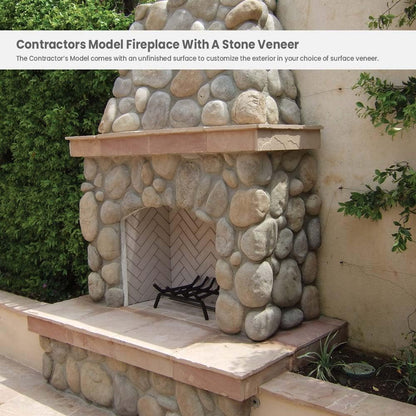 Outdoor Gas Fireplace with Vented Design