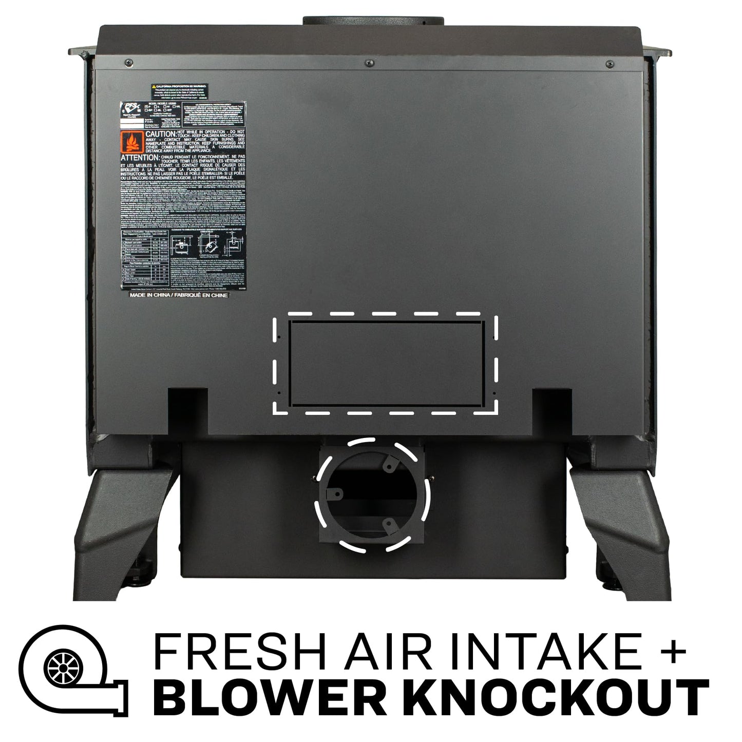 Wood Burning Stove for Spaces up to 1,200 Sq Ft