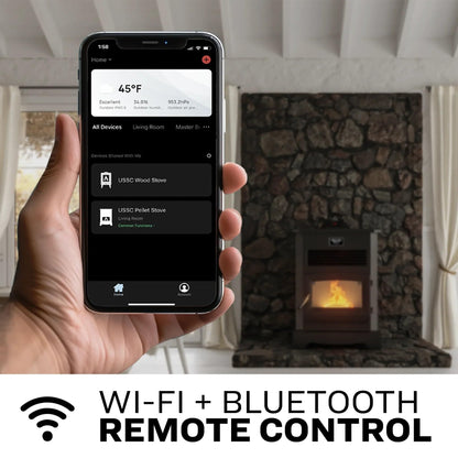 Pellet Stove with WiFi and 170 lb Hopper