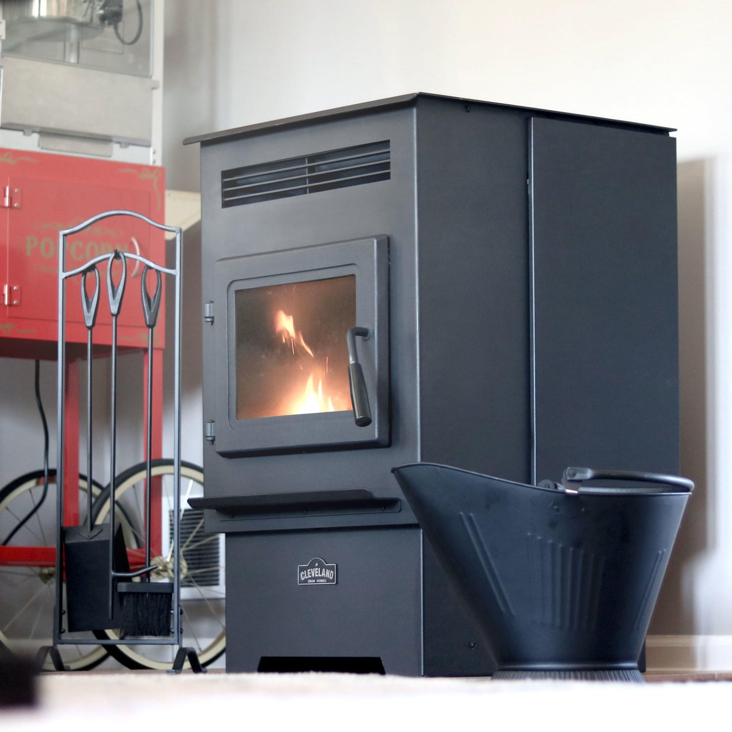 Medium Pellet Stove with 60 lb Hopper Capacity