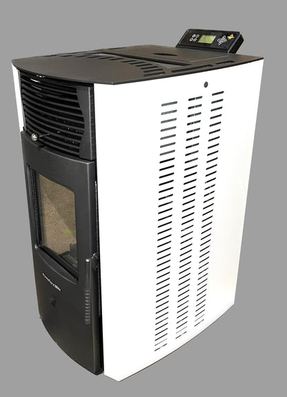 Compact Pellet Stove with 47 lb Hopper Capacity