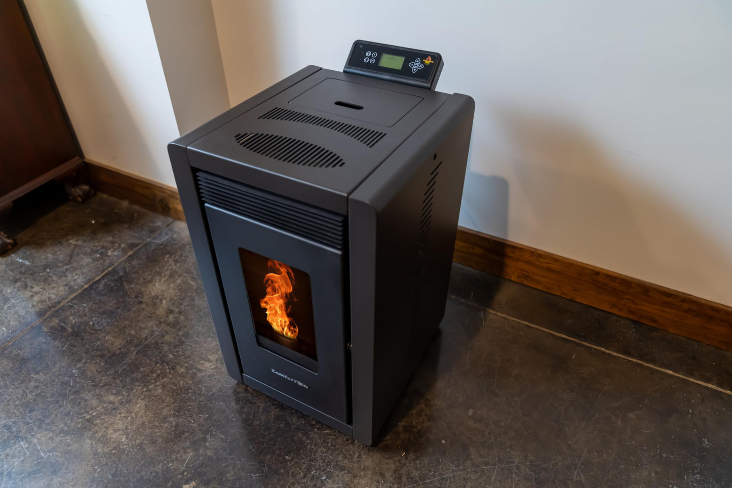 Mini Pellet Stove with 25 lb Hopper Capacity