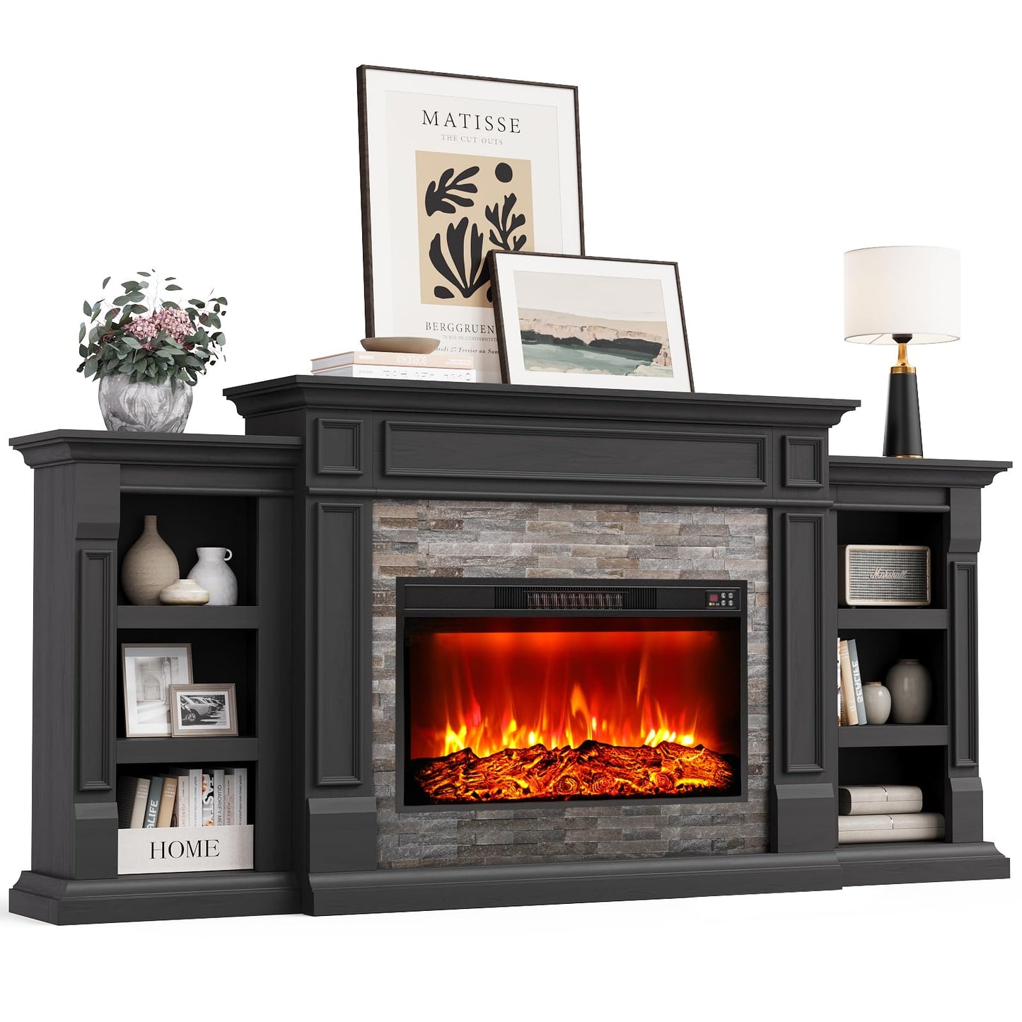Electric Fireplace Mantel Surround Frame