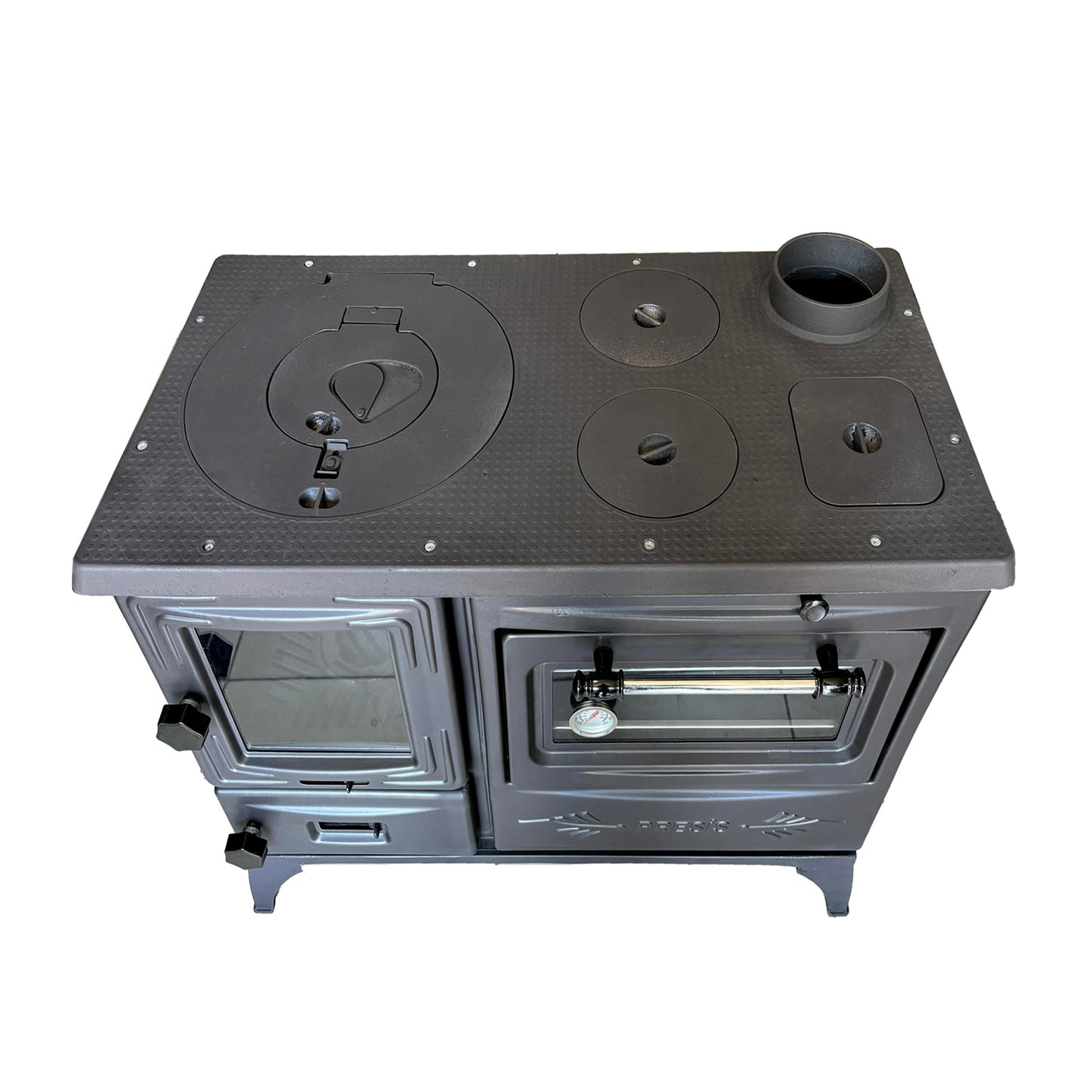 Cast Iron Stove Pipe Kit with Elbow Connector