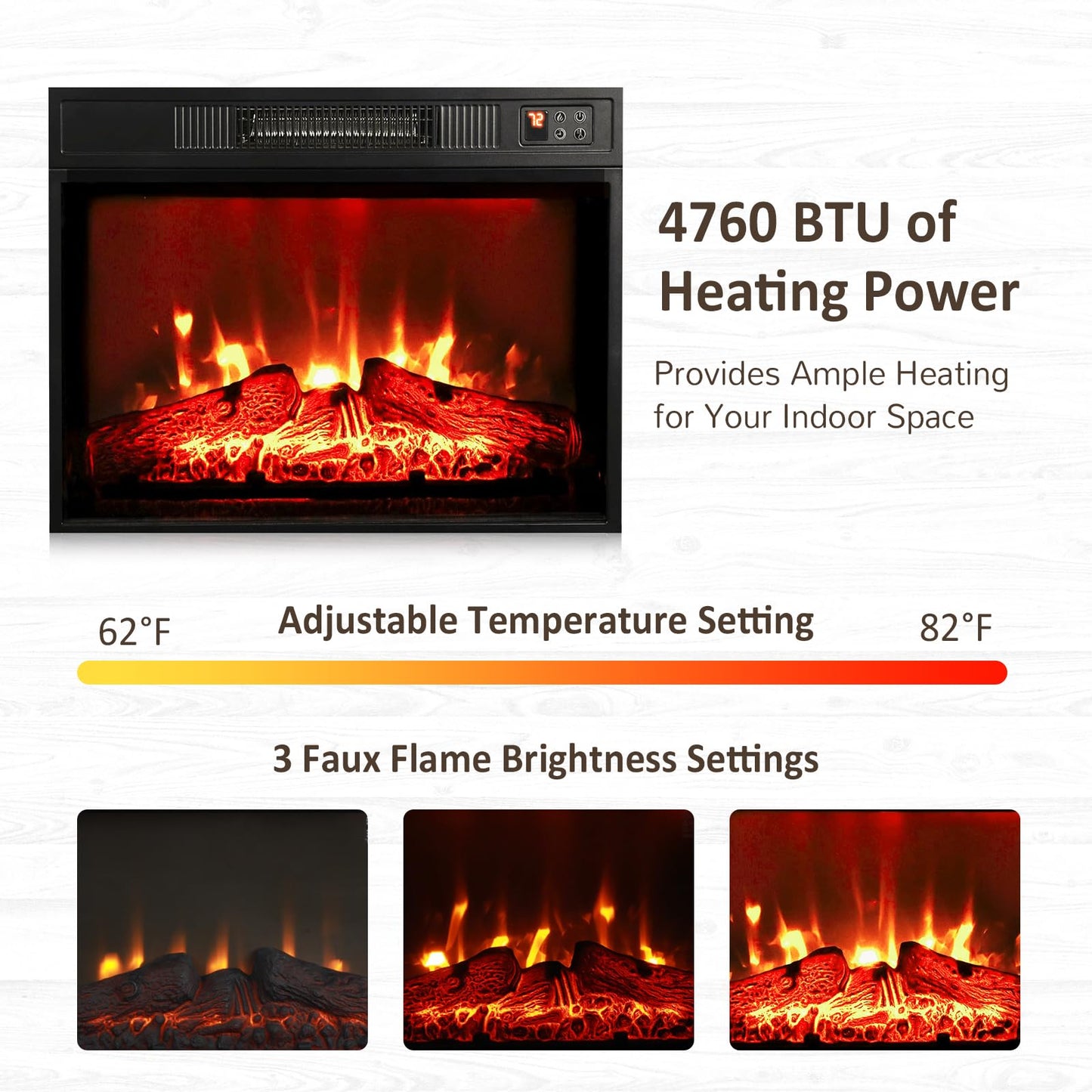 Electric Fireplace Mantel Surround Frame