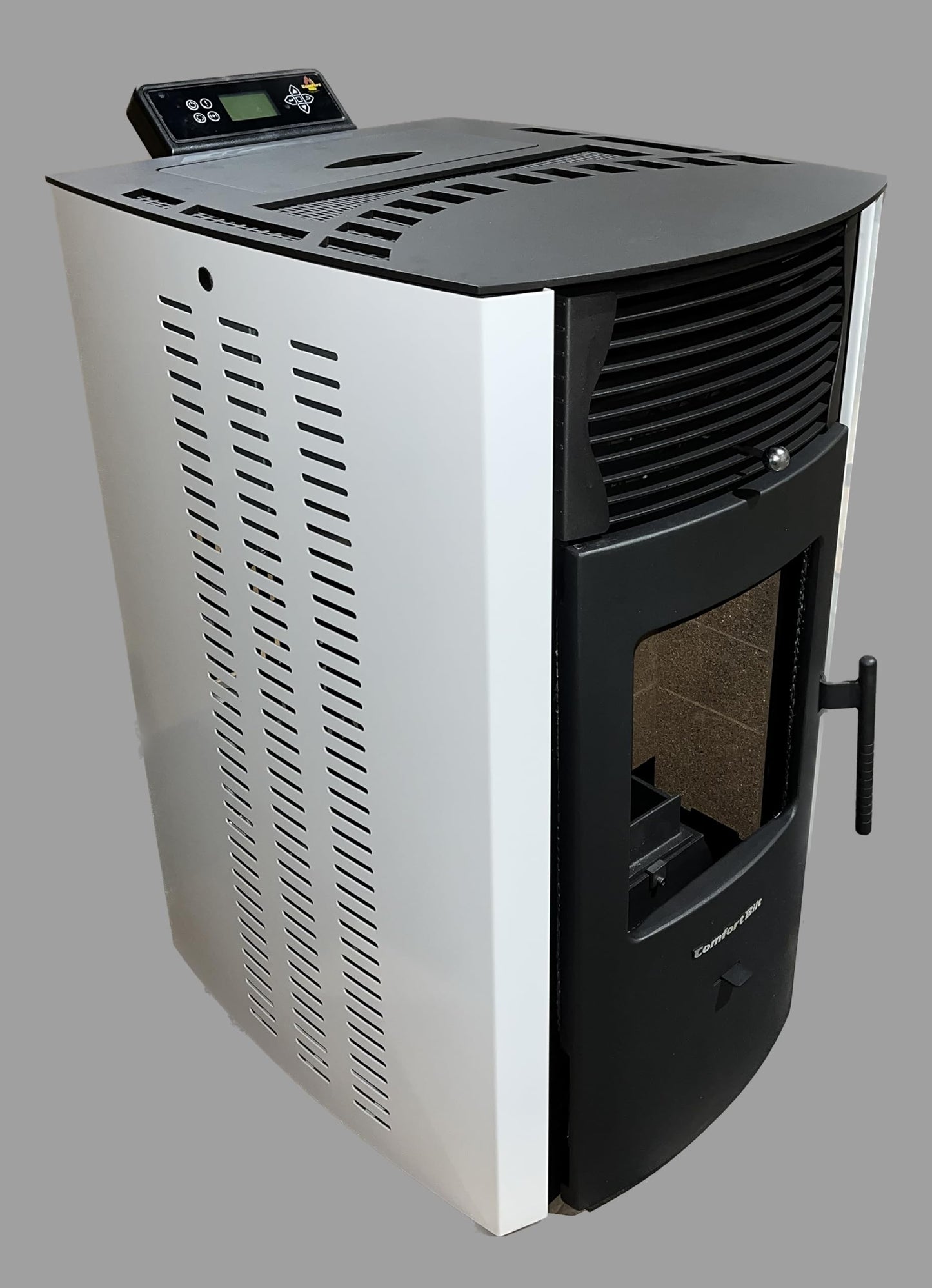 Compact Pellet Stove with 47 lb Hopper Capacity