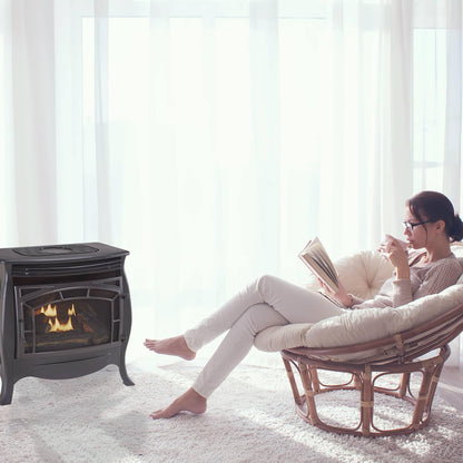 Ventless Dual Fuel Gas Stove with Remote Control