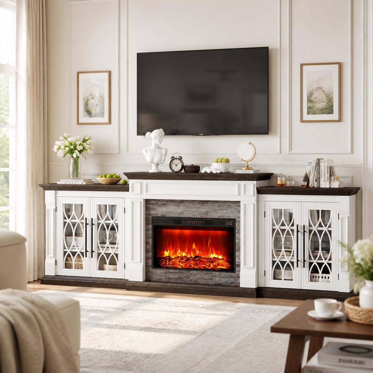 Electric Fireplace Mantel Surround Frame