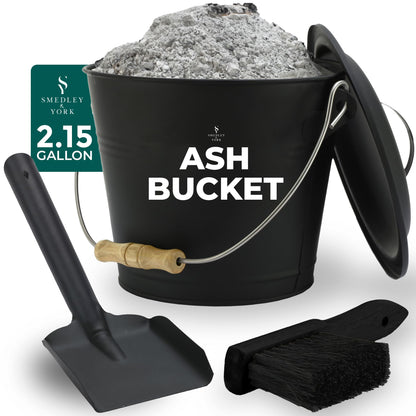 Coal and Ash Bucket with Handle and Lid