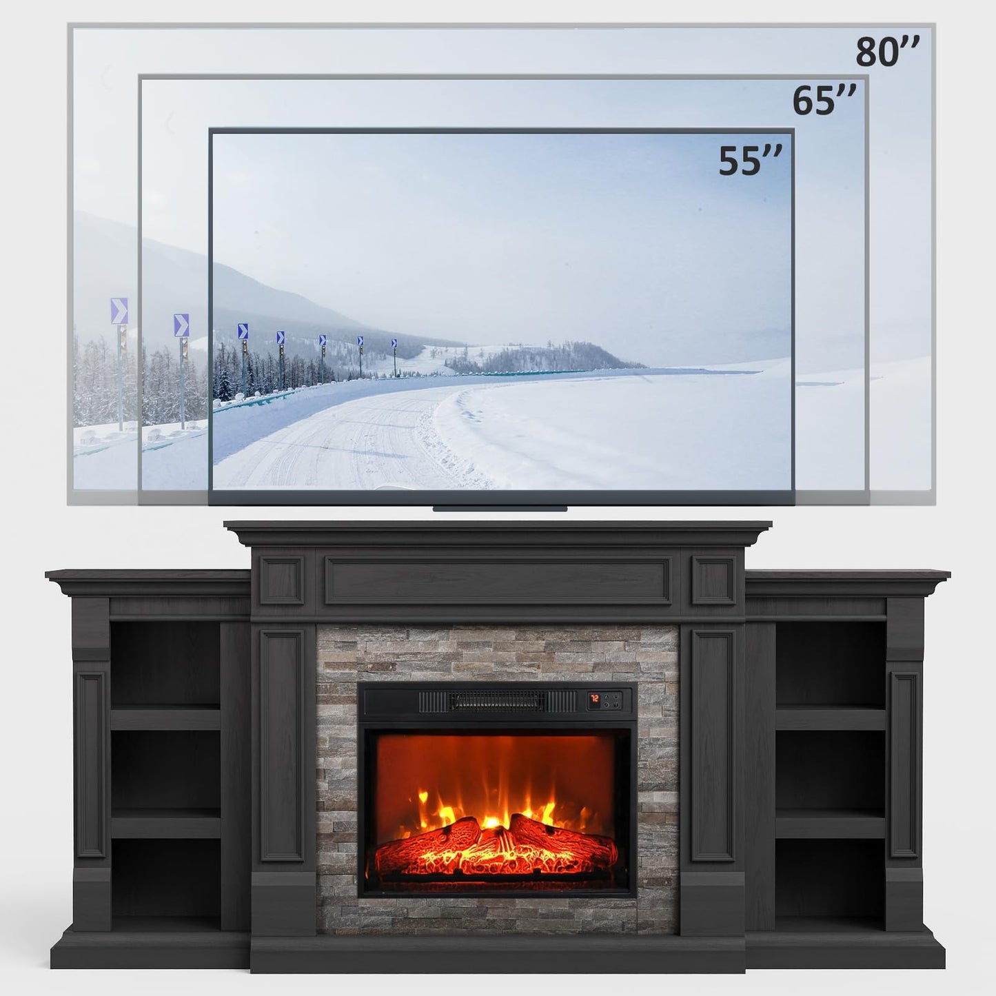 Electric Fireplace Mantel Surround Frame
