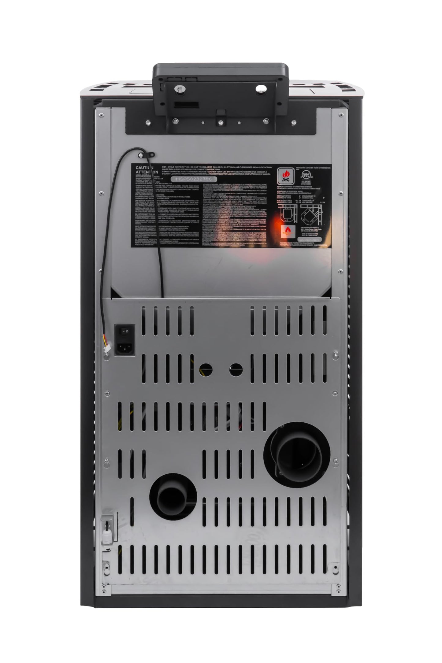 Compact Pellet Stove with 47 lb Hopper Capacity