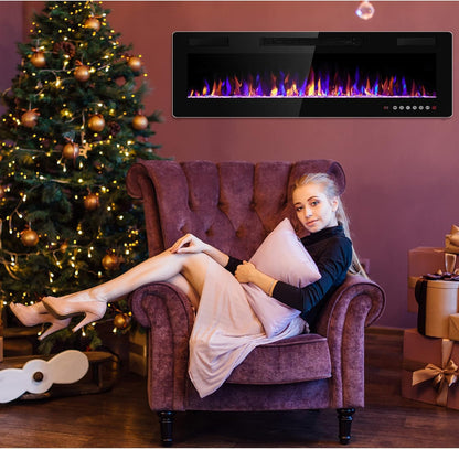 Recessed Wall Mounted Electric Fireplace