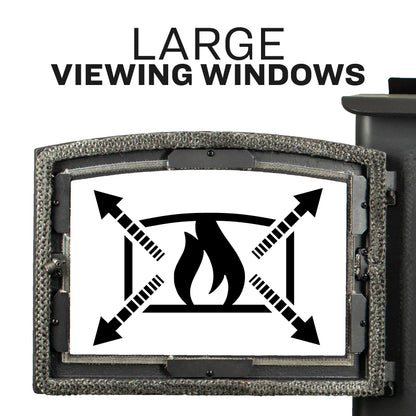 Wood Burning Stove for Spaces up to 1,200 Sq Ft