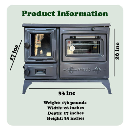 Cast Iron Stove Pipe Kit with Elbow Connector