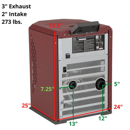 Pellet Stove with 55 lb Hopper for Large Spaces