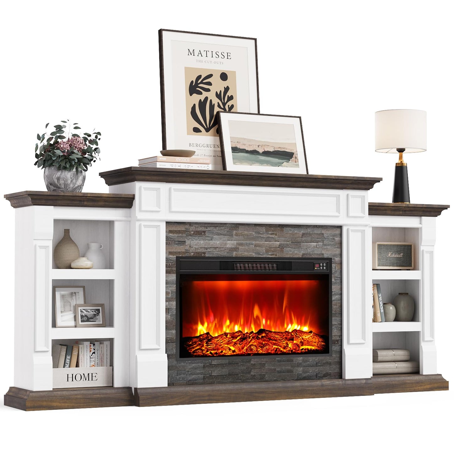 Electric Fireplace Mantel Surround Frame