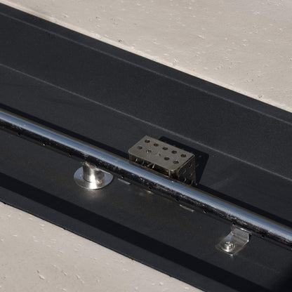 Outdoor Rectangular Fire Table with Tank Holder