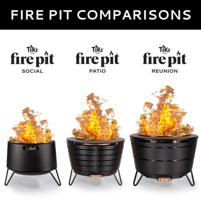 Stainless Steel Low Smoke Fire Pit with Cover