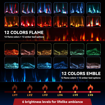 Modern Electric Fireplace Heater Insert