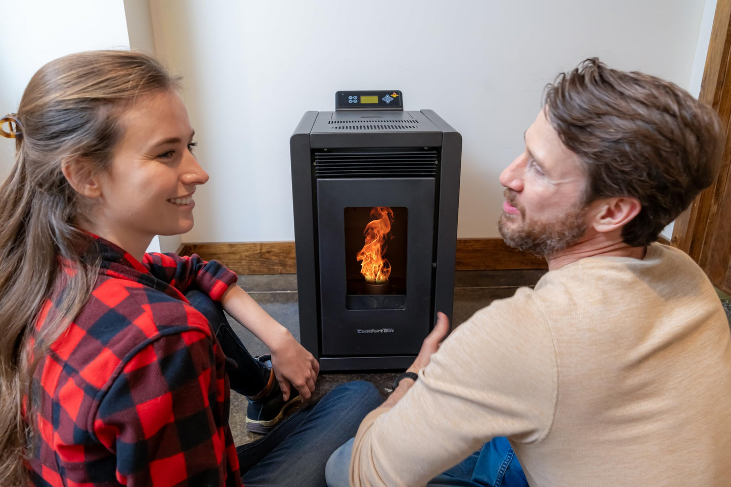Mini Pellet Stove with 25 lb Hopper Capacity