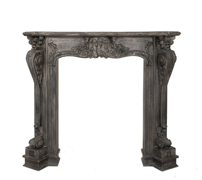 Decorative Wood Fireplace Mantel with Shelf