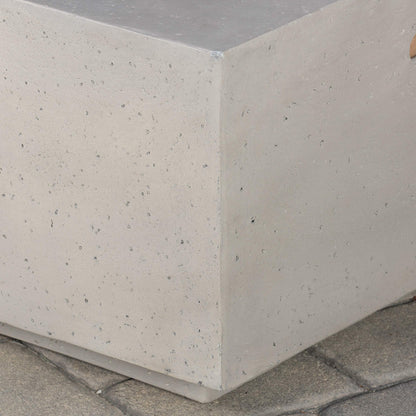 Outdoor Rectangular Fire Table with Tank Holder
